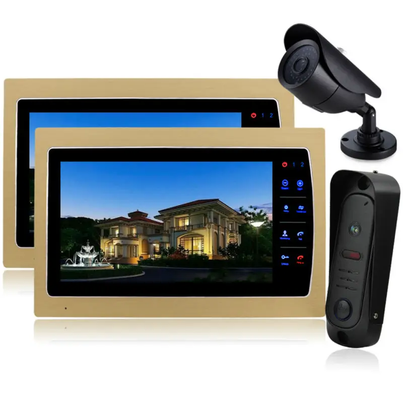 Homefong 10 Colorful Video font b Door b font Phone Doorbell Intercom Kit Night Vision font