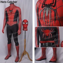 Hero Catcher High Quality Custom Made New Raimi Spiderman Costume With 3D Spider Spandex Suit Comic