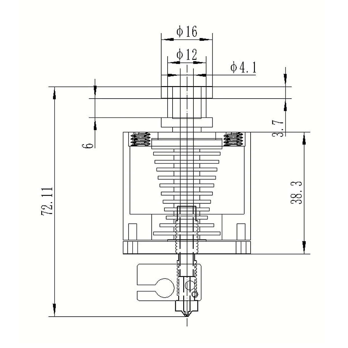 Комплект с водяным охлаждением для V6 Hotend с одной головкой экструдера с насадкой 1,75 мм 0,4 мм для 3d принтеров, аксессуары