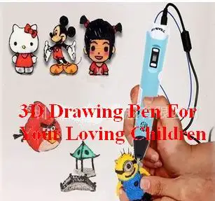 

Printer Pen Set LCD Display 3D Drawing Pen With Powerful 3x5M colors' Filaments Birthday Present For Kids Dropshipping Handle