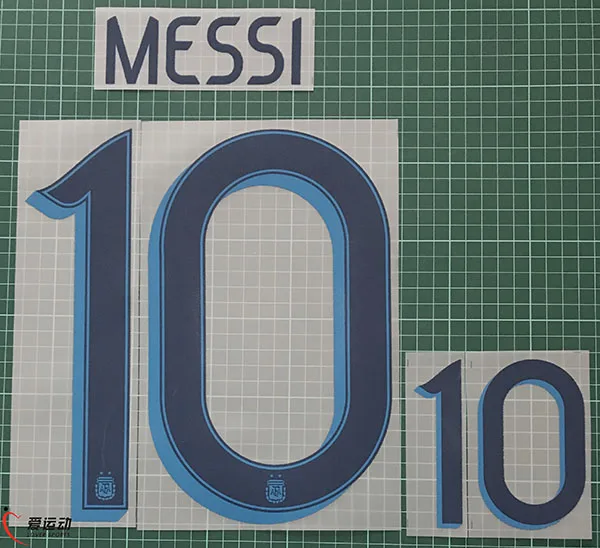 

2019 Copa America Argentina home MESSI #10 Nameset 2019 Argentina messi 10 dybala 21 di maria 11 nametset
