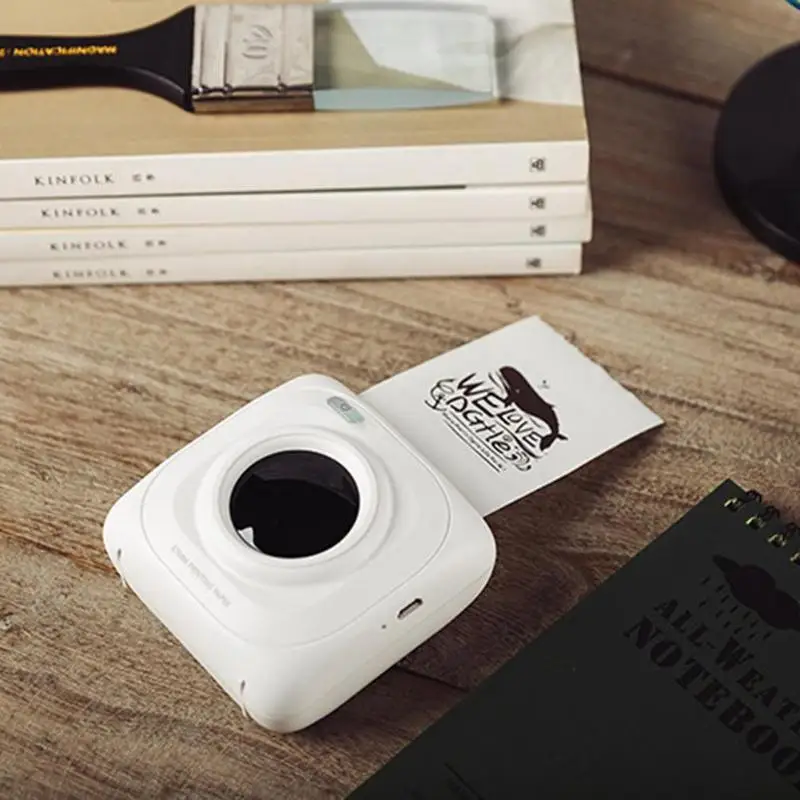 Портативный термопринтер Bluetooth 4 0 POS фотопринтер для телефона с беспроводным