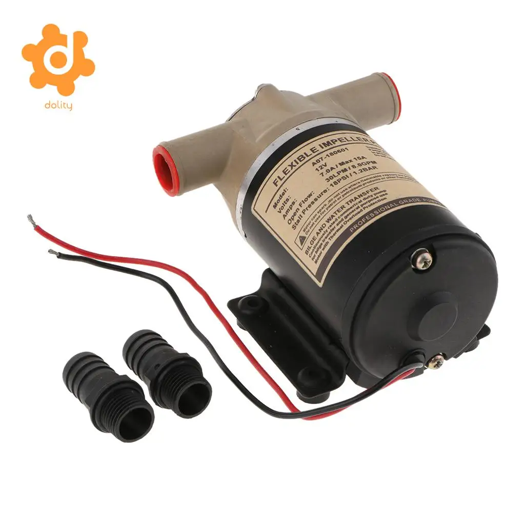 12V 8 GPM 30 LPM Self Priming Centrifugal Impeller Bilge Pump Marine RV