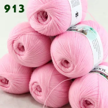 

Lot of 6 Skeins Fine Lace Soft Wool Acrylic Cashmere Yarn Knitting Baby pink 913