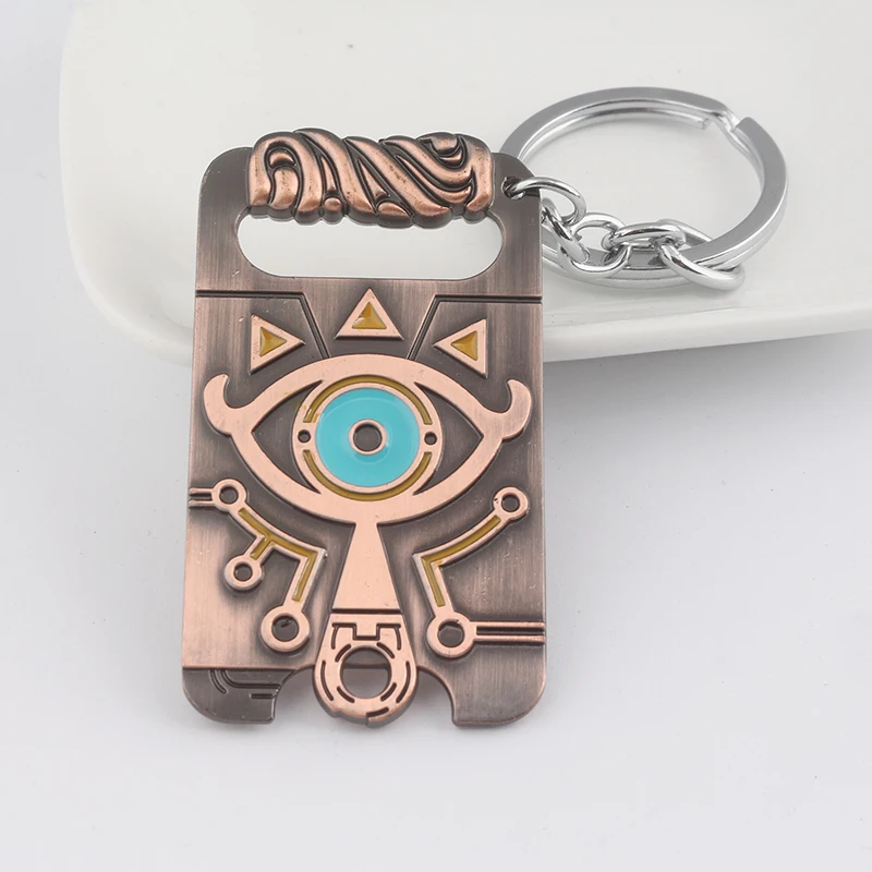 Legend of Zelda keychain Breath Of The Wild Pendant Square Eye Logo