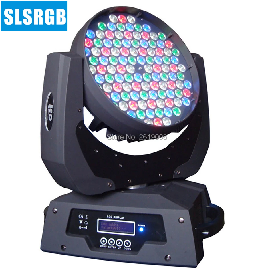 Pçs e lote com Flightcase Luz de Palco 4 108x3 w Rgbw Led Wash Moving Head Light Led Iluminação Stage Washer Dmx dj Stage Iluminação 108x3 w 2 RGBW LED Wash Moving Head Light LED