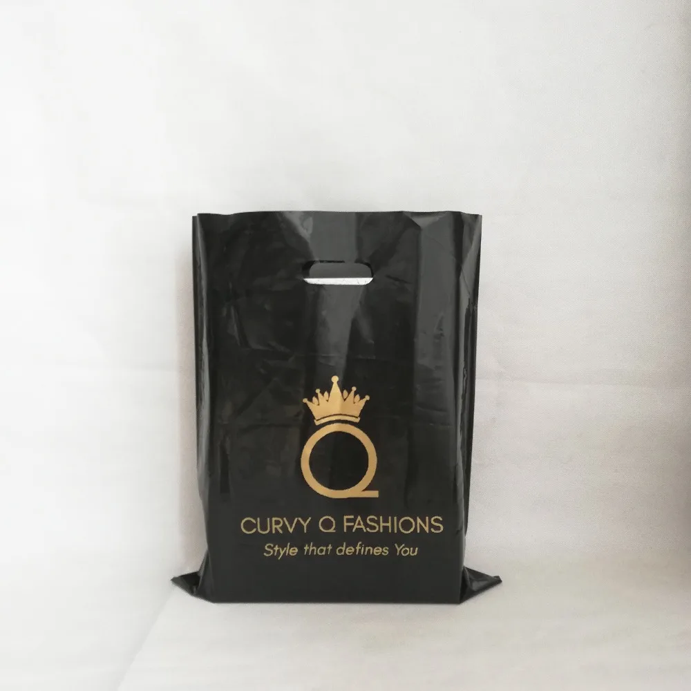 Пользовательские золотые подарочные сумки с логотипом с ручками черные пластиковые сумки подарочная упаковка конфеты Дети сувениры для вечеринки ко дню рождения сумка 500 шт/партия