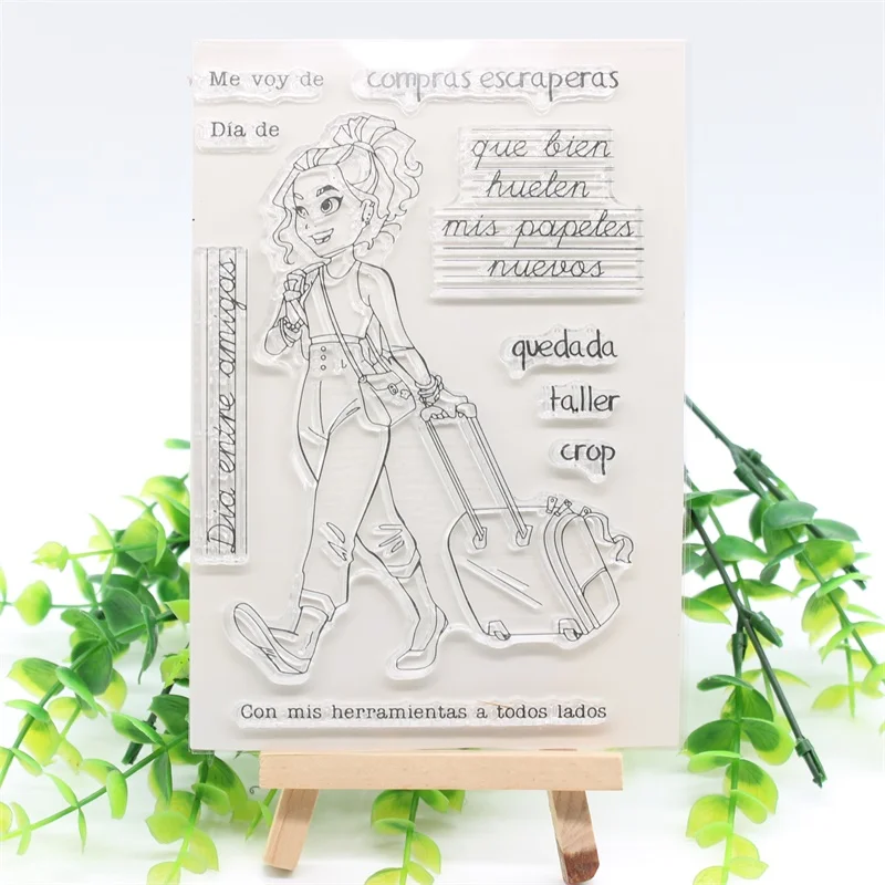 

YPP CRAFT Spanish Transparent Clear Silicone Stamps for DIY Scrapbooking/Card Making/Kids Christmas Fun Decoration Supplies 521