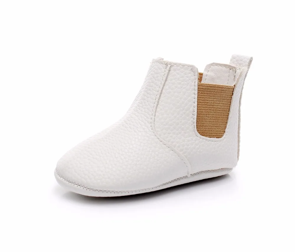 Toddler Baby Boy Girl Shoes 0-24M Infant First Walkers Moccasins Soft PU Ankle Boots Newborn Footwear Bebe Crib Shoes - 5