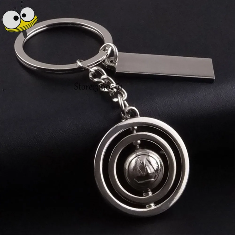 

Creative 360 Degrees Rotation Solid Basketball Tennis Keychain Balls Car Keyring For Escalade Captiva Ford Focus F150 Honda City