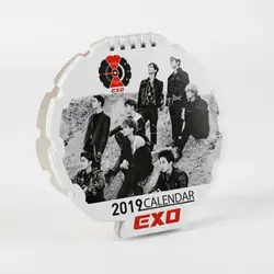 1 шт. Горячая Корейская Kpop EXO 2019 год стол календари вентиляторы коллекция органайзер для стола подарки
