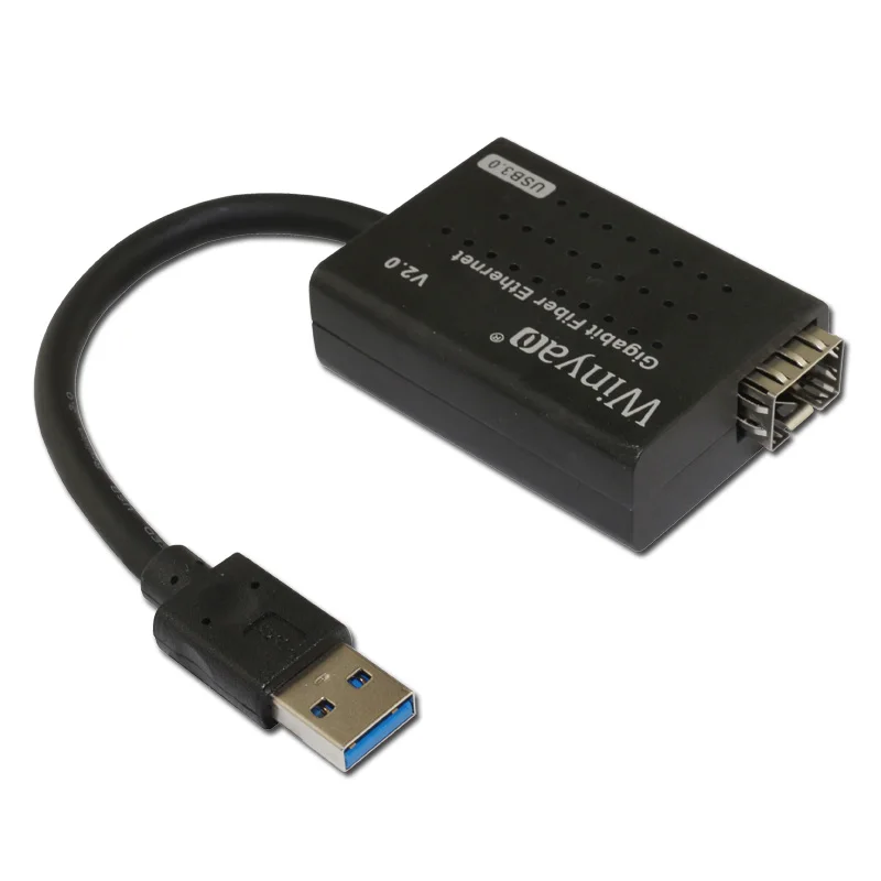 Andylies Tarjeta de Red de Servidor de Fibra Gigabit USB 3.0 1000M Adaptador Ethernet SFP USB RTL8153 para Office Home