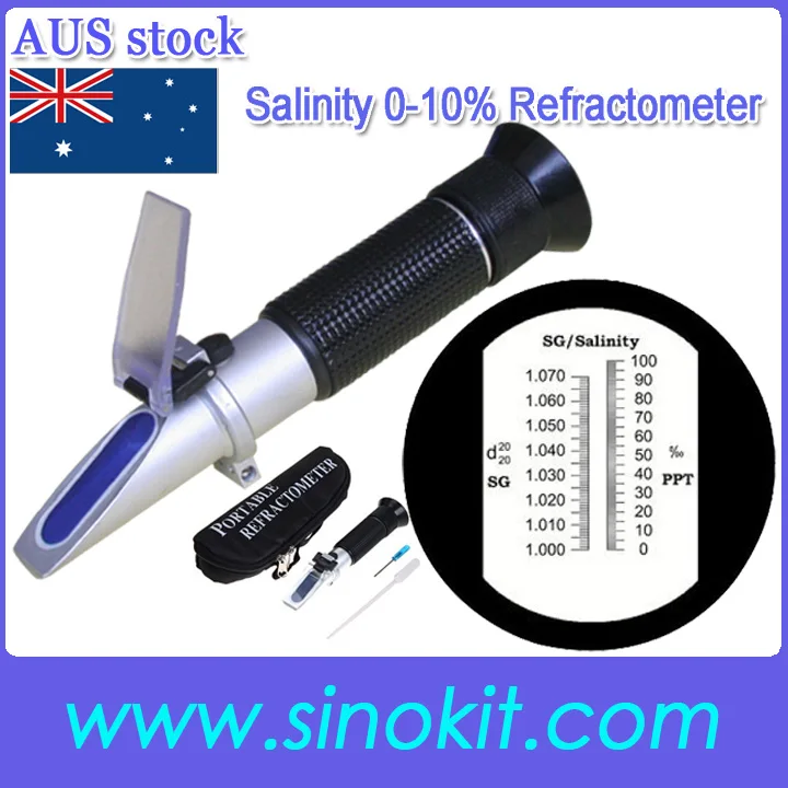 

Shipping from Australian Store 0-10% Salinity Refractometer RHS-10ATC