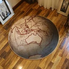 Мультяшный хлопковый круглый ковер для гостиной, спальни, ванной, дверной проем, прихожая, круглые коврики, ковер, нескользящий