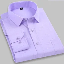 Новая мода высокого качества осеннее удобное платье рубашки одежда клетчатая Повседневная Хлопковая мужская с длинными рукавами плюс размер M-6XL7XL8XL9XL