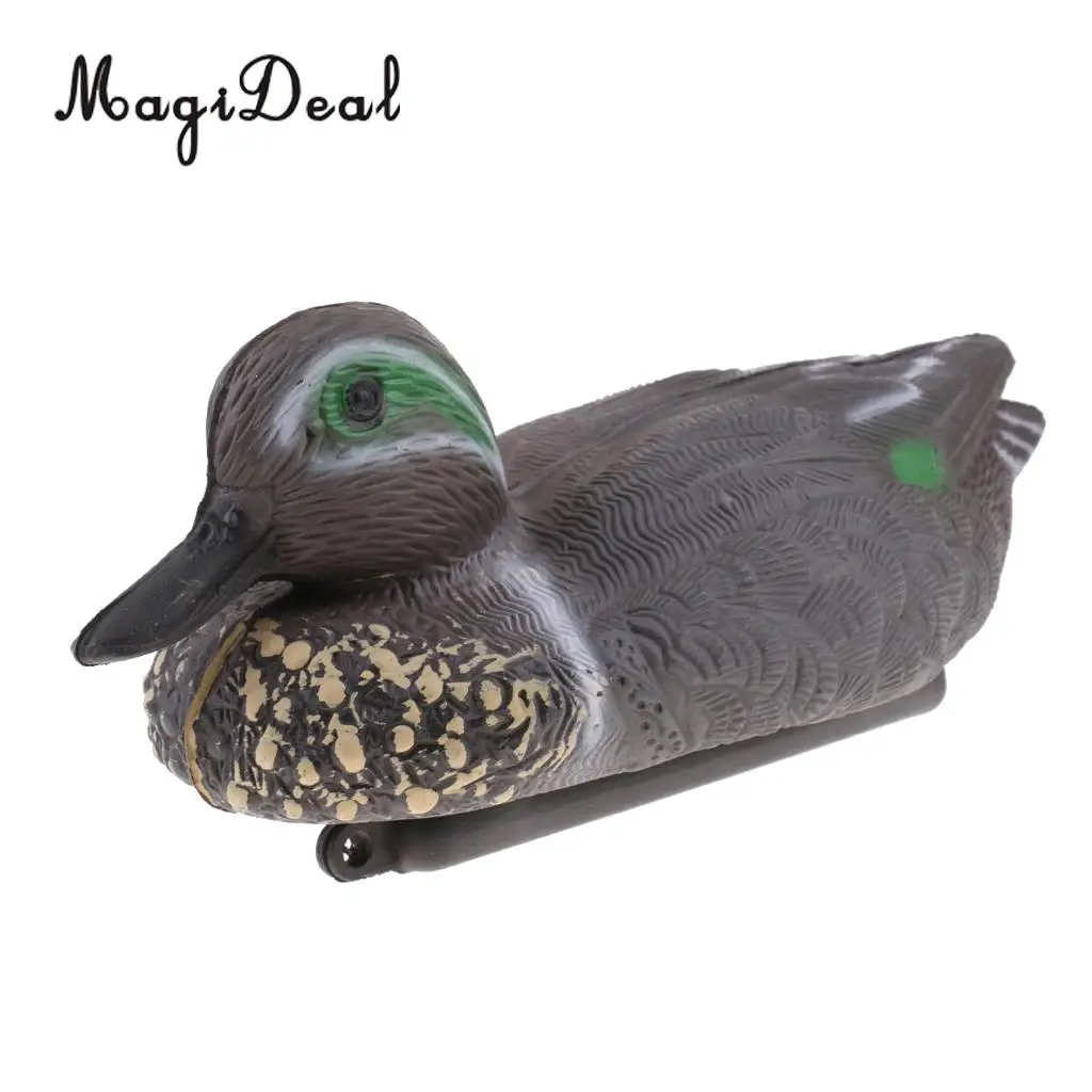MagiDeal Durable 3D Lifelike Floating Hunting Shooting Drake Duck Decoy Decoying Female/Male Duck Yard Garden Ornament Accessory