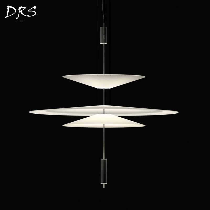 

Restaurant Chandelier Modern Simple Creative Personality Frisbee Decorative Led Lamp Study Dining Room Dining Table Pendant