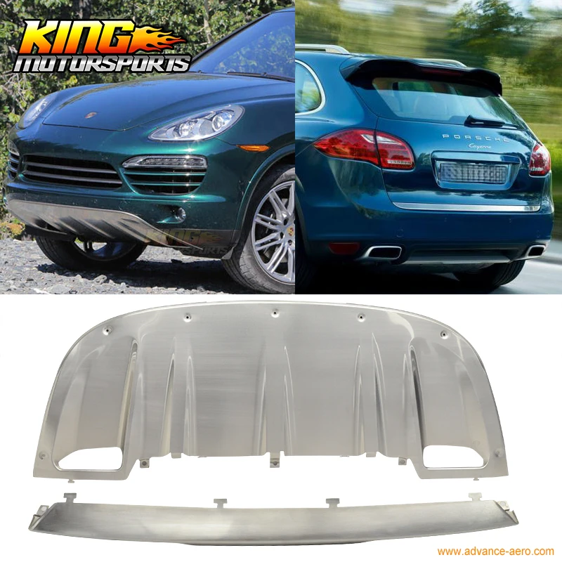 For 2011 2014 Porsche Cayenne OE Front Rear Skid Plate Bumper Diffuser