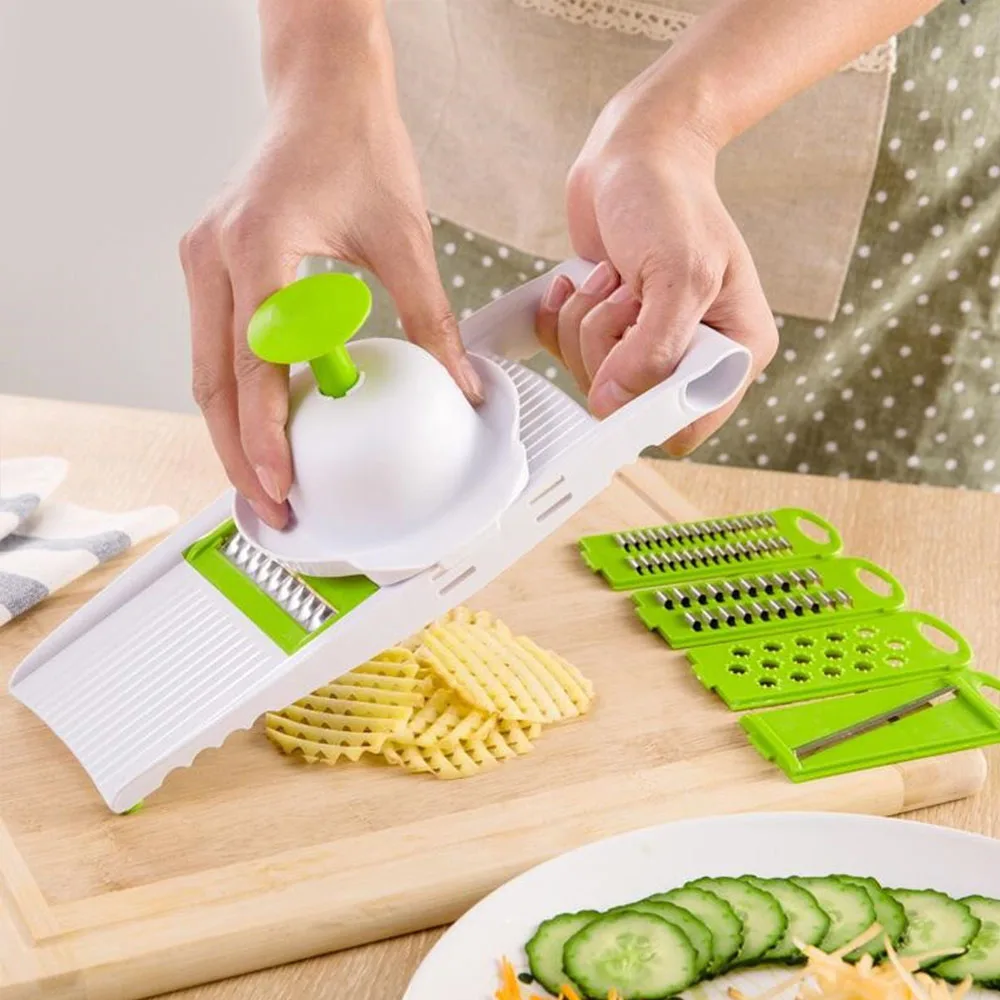 Mandoline Peeler Grater Vegetables Cutter tools with 4 Blade Carrot