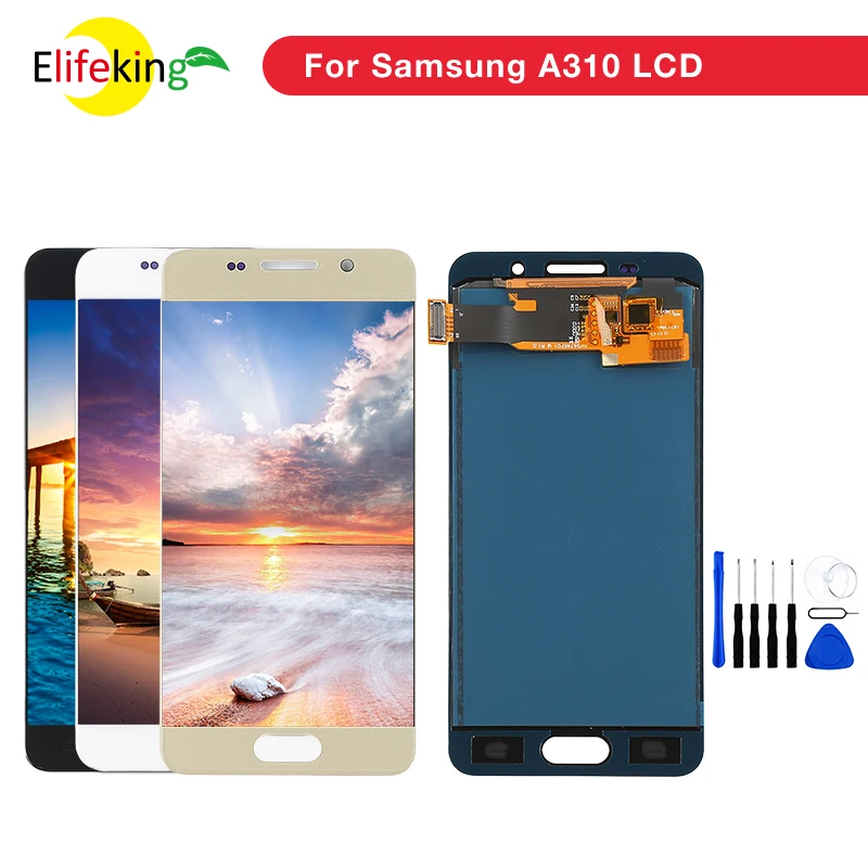 1PCS-Lot-A310-LCD-For-Samsung-Galaxy-A3-2016-A310F-A310F-DS-A310M-A310Y-Display-Screen