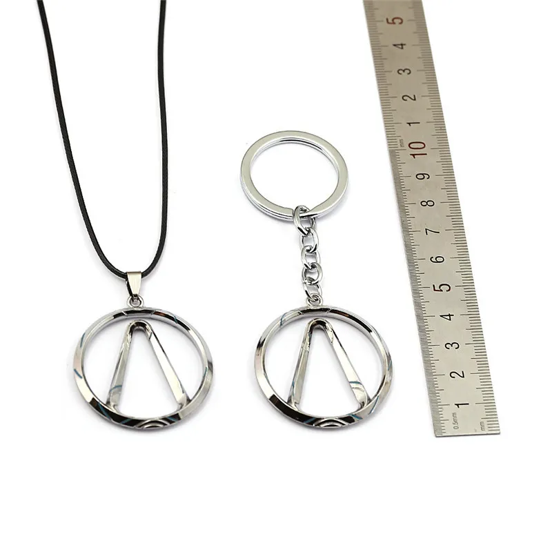 

New RPG Metal Keychain Borderlands Key Ring Holder Rape Chain Pendant Metal LOGO Porte Clef llaveros For Men Women Jewelry
