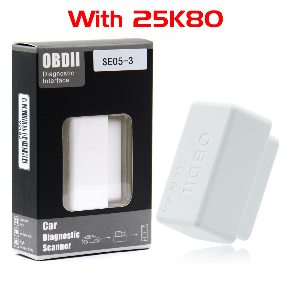 25K80 Мини elm327 V1.5 Bluetooth OBD2 автомобильный диагностический инструмент V1.5 Elm-327 адаптер obd-ii Авто диагностический сканер инструмент для чтения кода