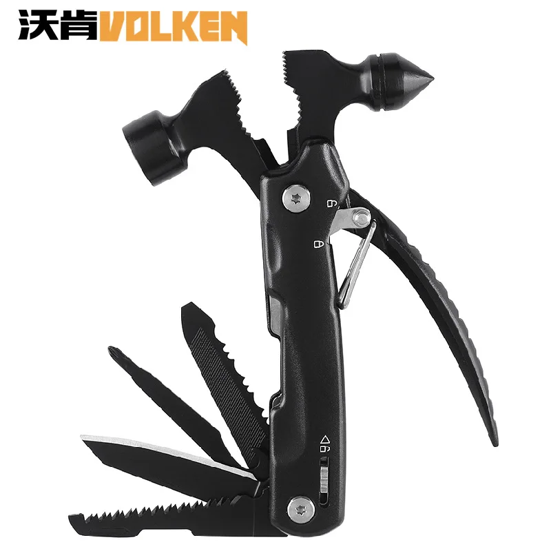 

Stainless Steel Multifunctional Claw Hammer Screwdriver Saw Knife Pliers Tools Set Multi Folding Outdoor Camping Hand Tools Kit
