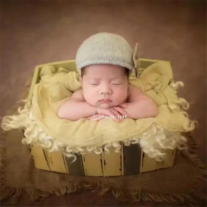 

Newborn Bark Box Photography Props Natural Wood Rustic Baby Basket Photo Props