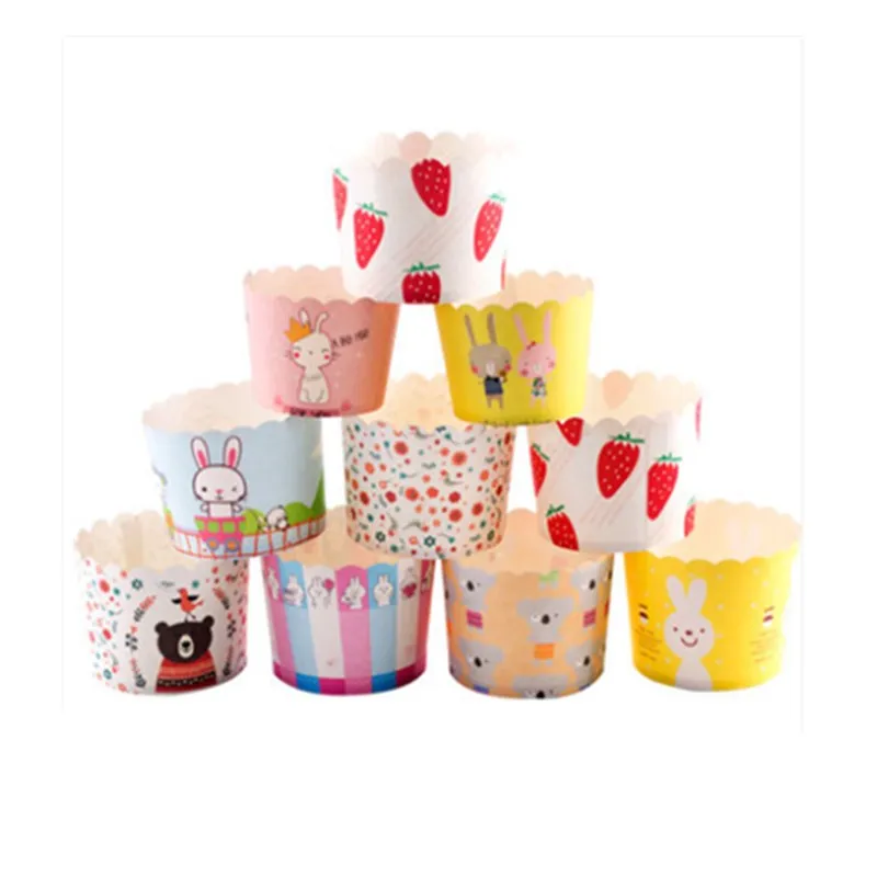 

50/30/20/10 Muffin Cupcake Paper Cups Cake Forms Cupcake Liner Baking Muffin Box Cup Case Party Tray Cake Mold Decorating Tools
