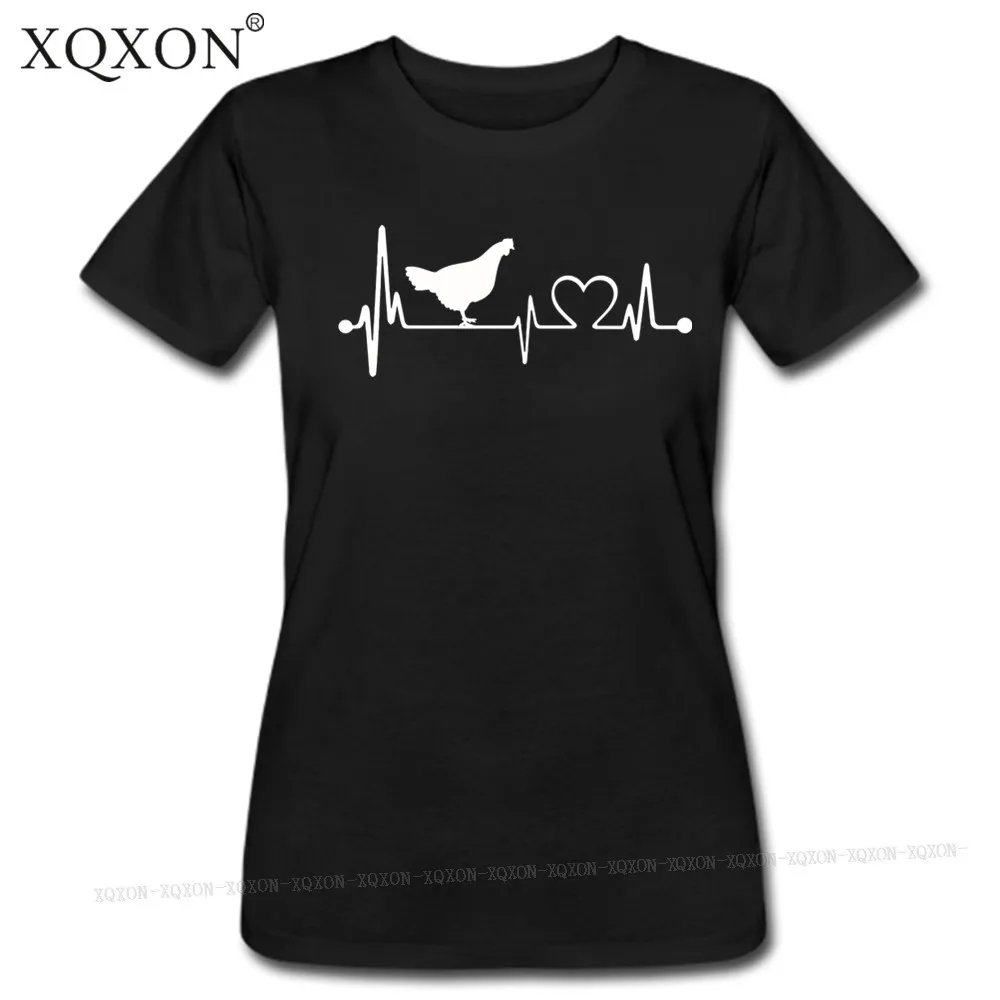 XQXON 2019 новый дизайн Высококачественная женская футболка с принтом цыплят