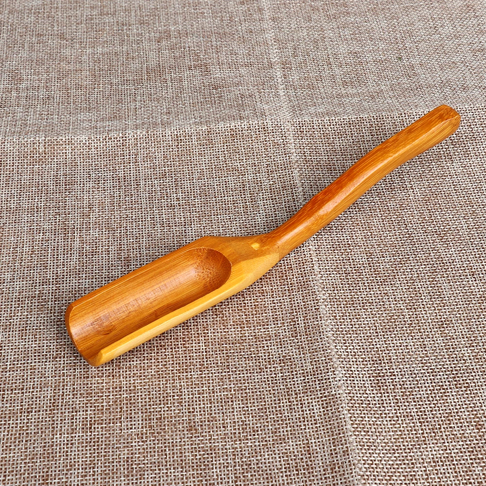 New Natural Bamboo Tea Spoon Honey Sauce Suger Wooden Spoons Coffee Scoop Tea Utensil Kitchen Accessorie Tableware