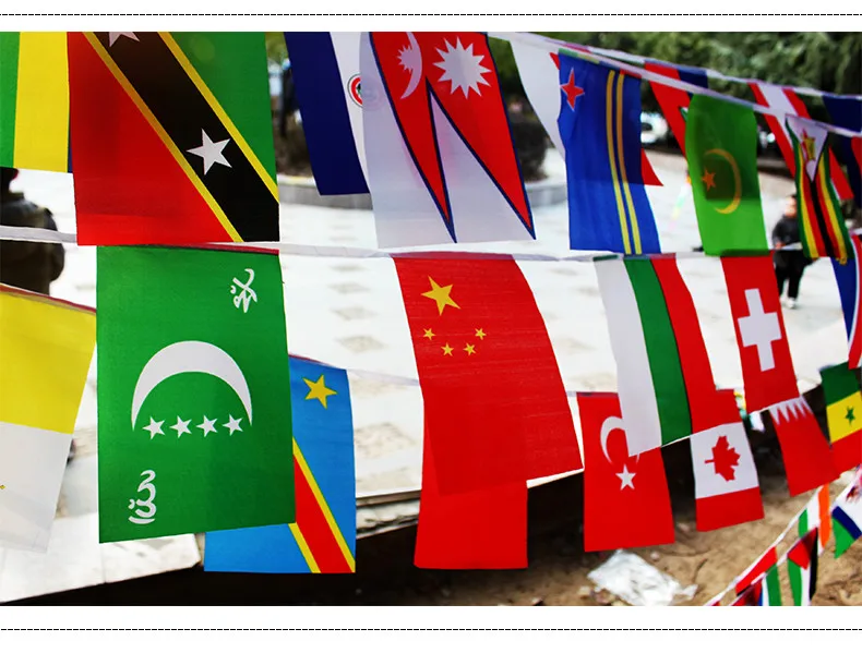 8# струнный флаг 100 стран по всему миру Флаг маленький флаг, Европейский Кубок Бар Олимпийские игры Висячие флаги
