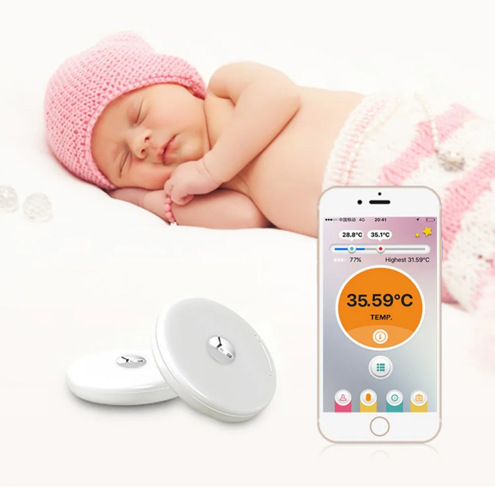 Baby Thermometer iFever Intelligent Wearable Safe Thermometer Bluetooth