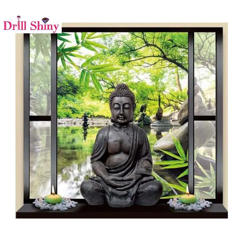 Набор для алмазной 3d вышивки Будда|picture of rhinestones|mosaic picturesdiamond painting buddha |
