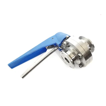 

1" 25mm SS304 Stainless Steel Sanitary Fitting Tri Clover Clamp Butterfly Valve For Home Brewing