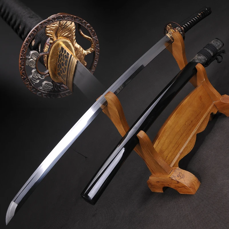 

High-Quality Katana Handmade Japanese Sword Damascus Folded Steel&Hand fine polished Full tang blade