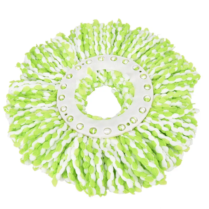 1 шт. 360 градусов насадка для швабры из микрофибры для Дома Чистящие Инструменты Заправка для волшебного легкого вращения вращающаяся супер водопоглощающая пыль - Цвет: Green