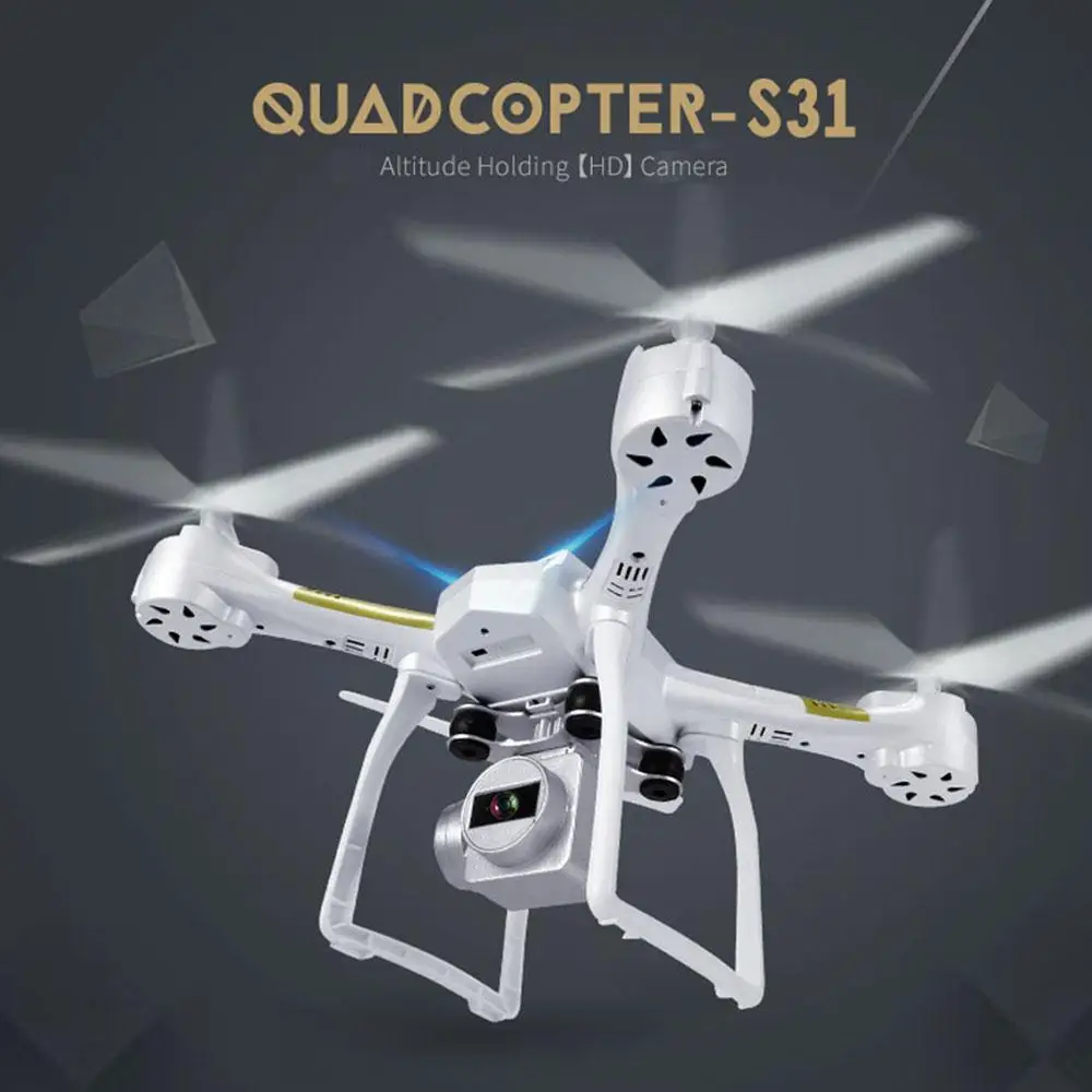 

S31 WIFI FPV Drone RC 2.4G 4CH 4-Axis UAV HD 720P Camera Drone Outdoor Funny Sky Performance Fixed High Quadcopter Drone Toy