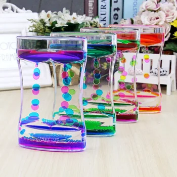 

Creative Acrylic Hourglass Timer Beauty Waist Oil Drop Liquid Water Drop Ornaments Home Decoration Craft Children Birthday Gifts