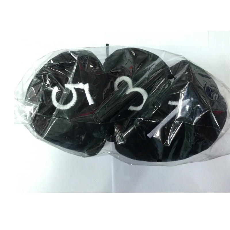 1 مجموعة من 3 طويل الرقبة برميل أغطية رأس نادي الغولف Headcovers حماية أسود 1 3 5 جديد