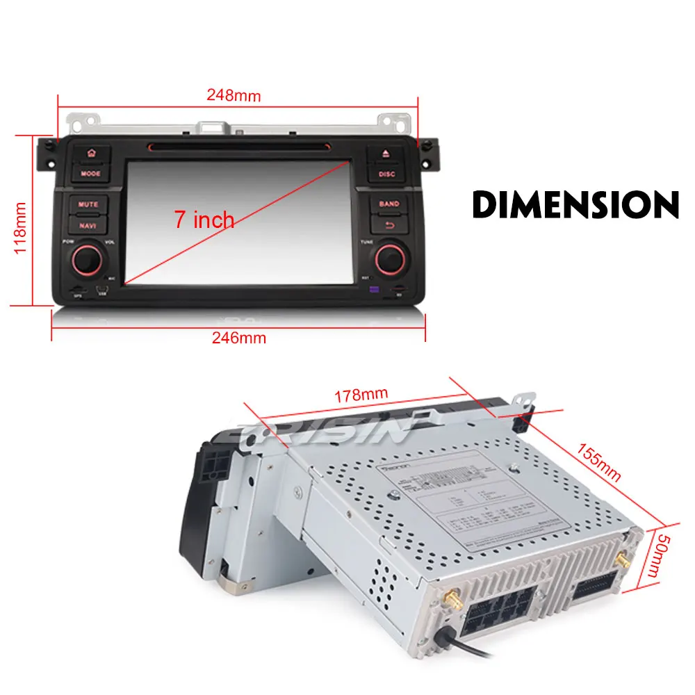 Best Erisin ES7346B 2 din Android 8.0 OBD 4GB RAM Car DVD GPS DAB for BMW E46 GPS Radio BT 3 Best Erisin ES7346B 2 din Android 8.0 OBD 4GB RAM Car DVD GPS DAB for BMW E46 GPS Radio BT 3
