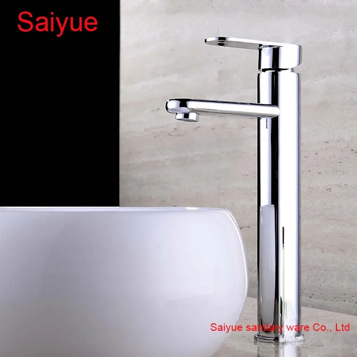 

2016 Top Sale high Chrome Bathroom Basin Faucet Single Handle Sink Mixer Tap deck mounted