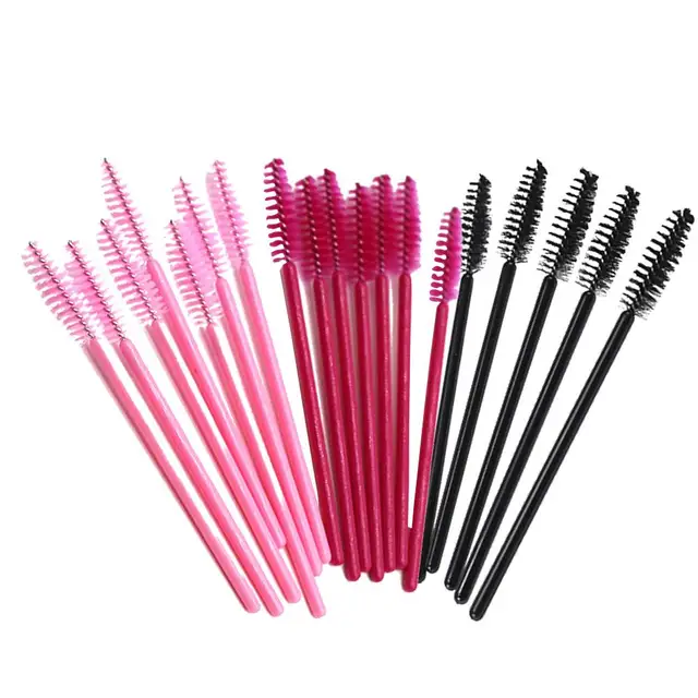 100Pcs/pack Disposable Eyelash Micro Brushes Mascara Wands Applicator