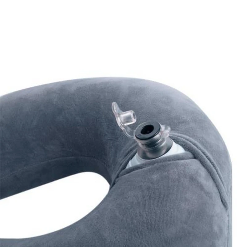 U-shape Neck Travel Pillow Folding Neck Air Cushion Inflatable Portable Comfortable Business Trip Outdoor Foam Particles Pillow (4)