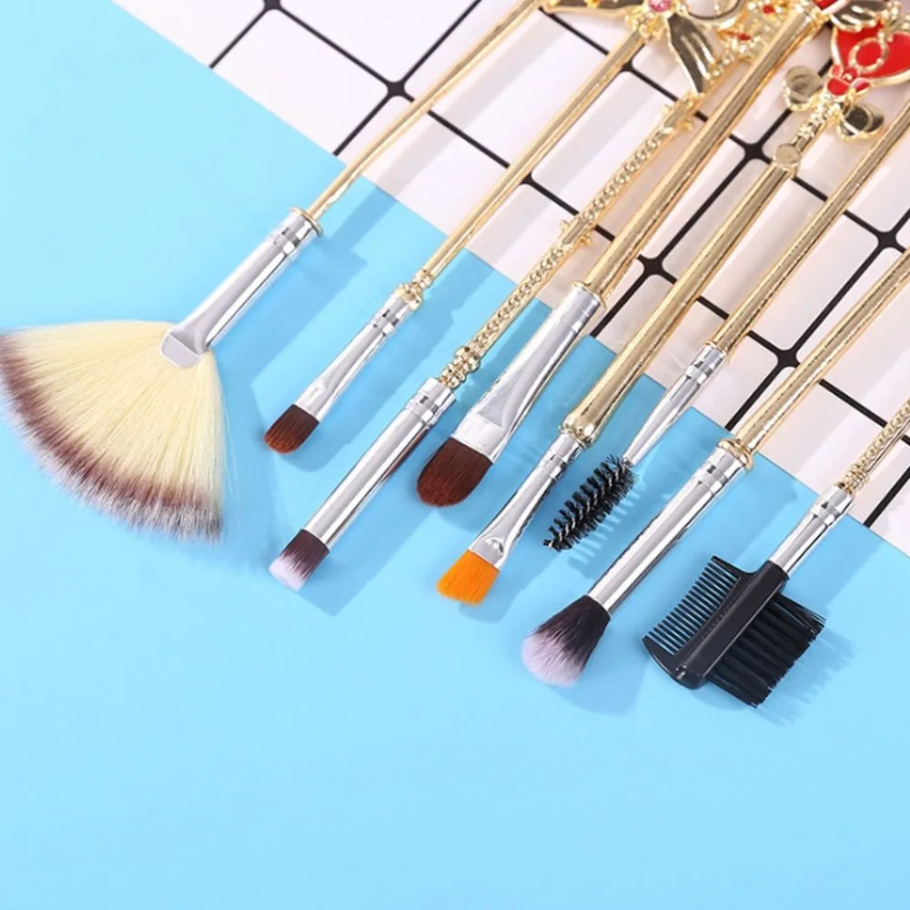 

1 Set Eyebrow Brushes Metal Handle Magic Stick Makeup Brushes Foundation Powder Brush Women Make Up Tool