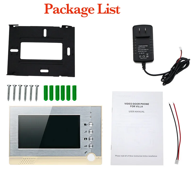 7 дюймовый цветной TFT LCD монитор проводной видео дверной звонок Домофон домашний