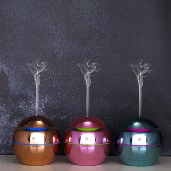 

DEKAXI 130ml USB NEW Humidifier Plating Ultrasonic Air Humidifier Diffusers Aromatherapy Essential Oil Diffuser for Home Office