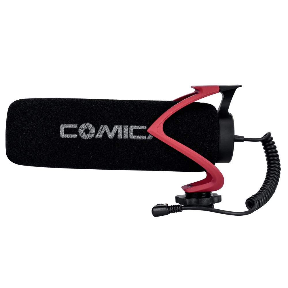 CoMica CVM-V30LITE супер кардиоидный конденсаторный Lite микрофон для смартфона камера одноклавишный переключатель низкий уровень шума анти-помехи