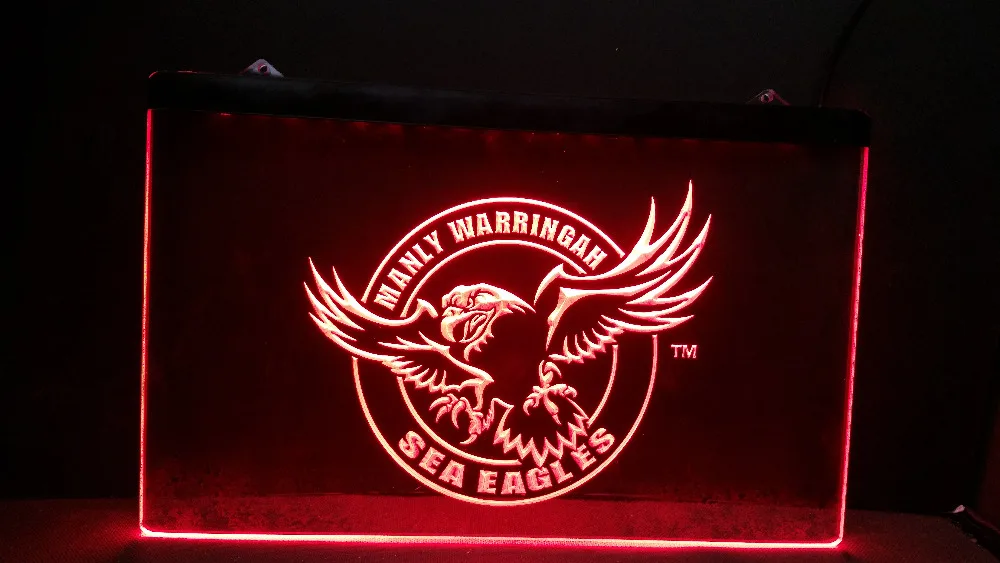

Manly Warringah Sea Eagles Beer NR Bar Pub Club LED Neon Light Sign home decor crafts