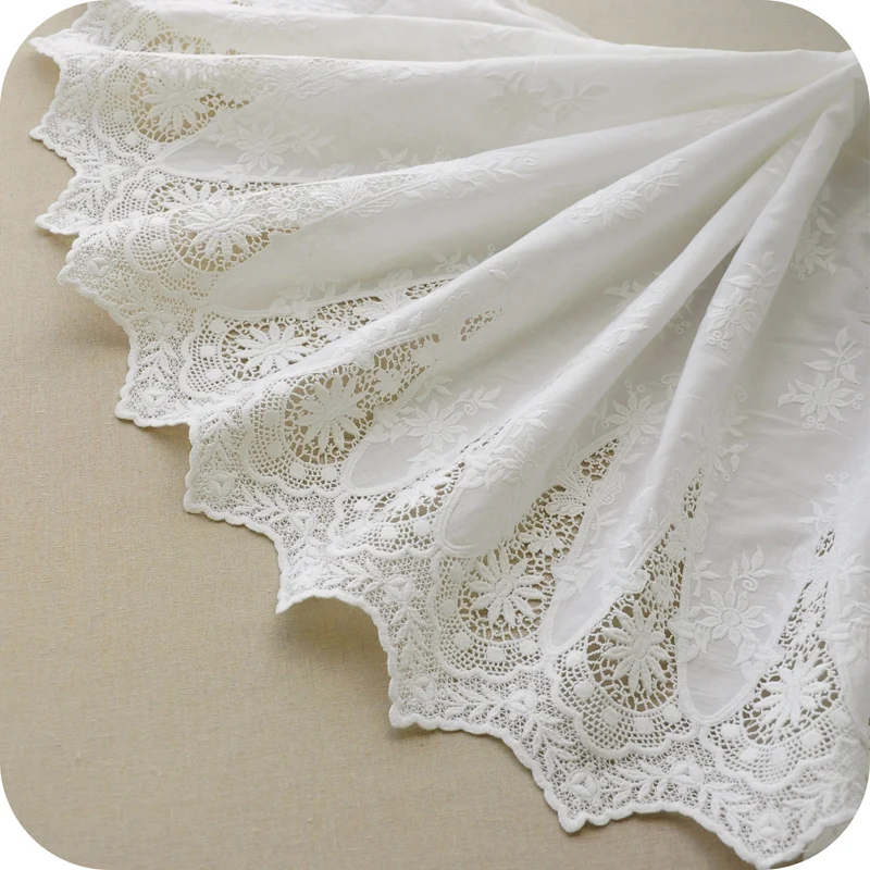 I symmetrical flower embroidery cloth cotton pastoral cotton bud silk I symmetrical flower embroidery cloth cotton pastoral cotton bud silk